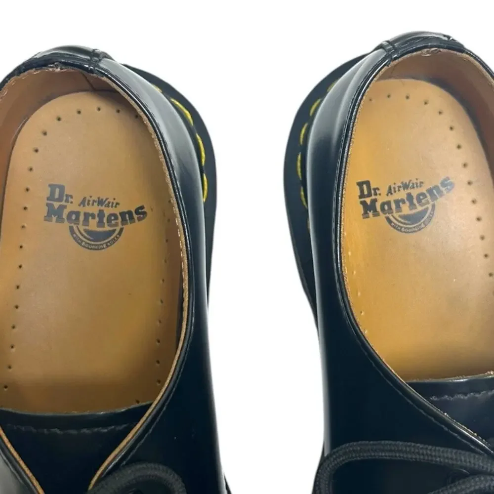 Dr. Martens, 1461 Smooth Leather Oxford Shoes 3-Eye, Black Size 8 Ladies, 39 EU